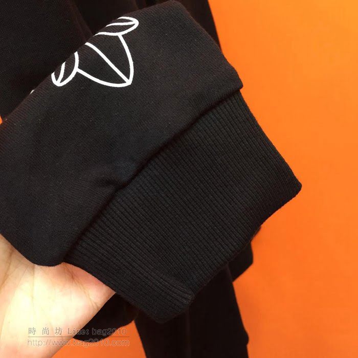 ChromeHearts男裝 19-20FW新款 最高品質 克羅心連帽套頭男衛衣 黑色 男士秋季新款單品  tzy2330